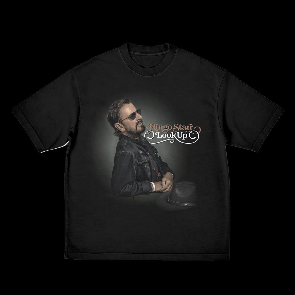 Look Up Black T-Shirt - Ringo Starr